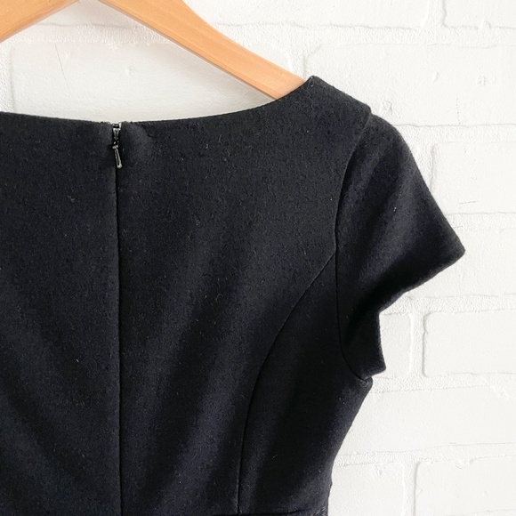Banana Republic Y2K Mini Dress LBD Wool Business Casual Old money Minimalist 2 - Picture 13 of 15